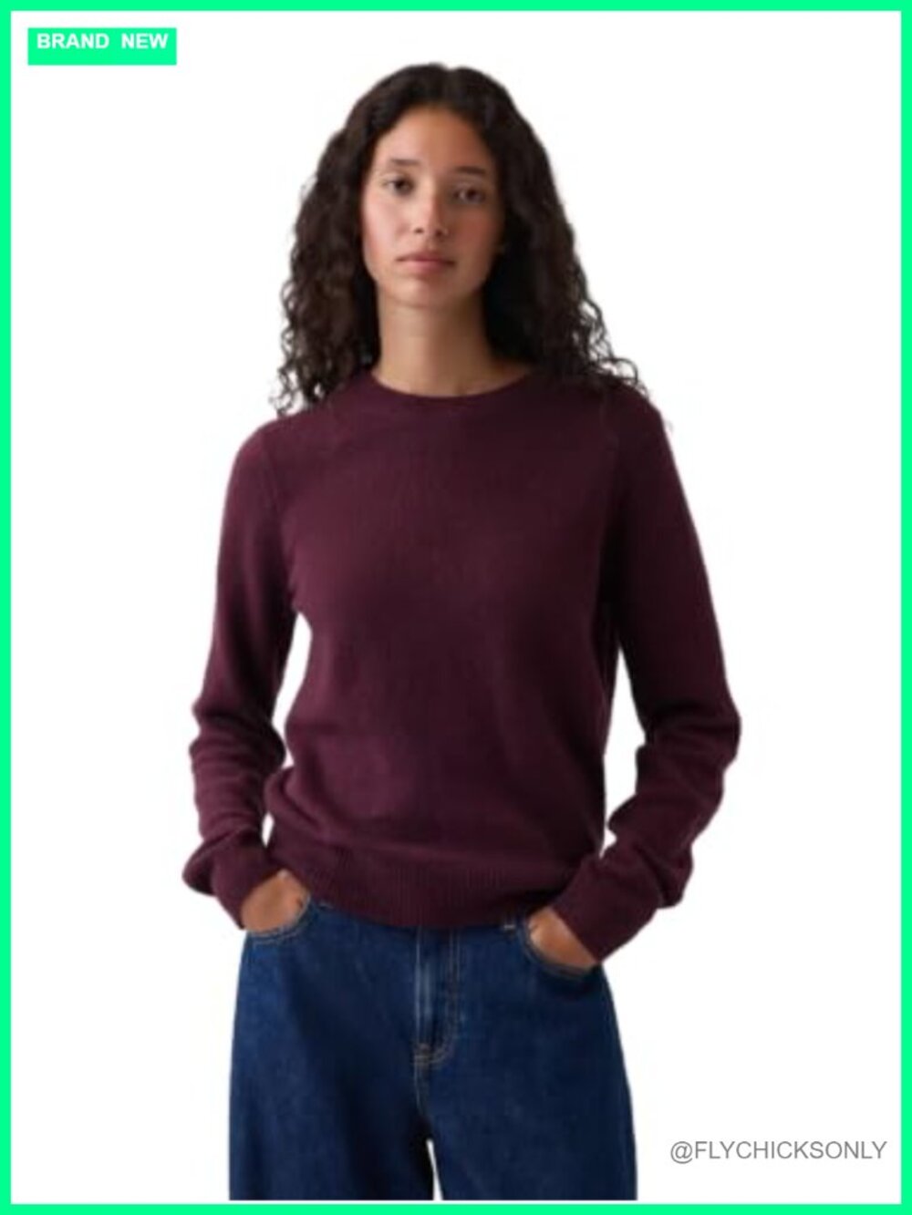 GAP Cashsoft Crewneck Pullover Sweater Relaxed Fit Knit Long Sleeve